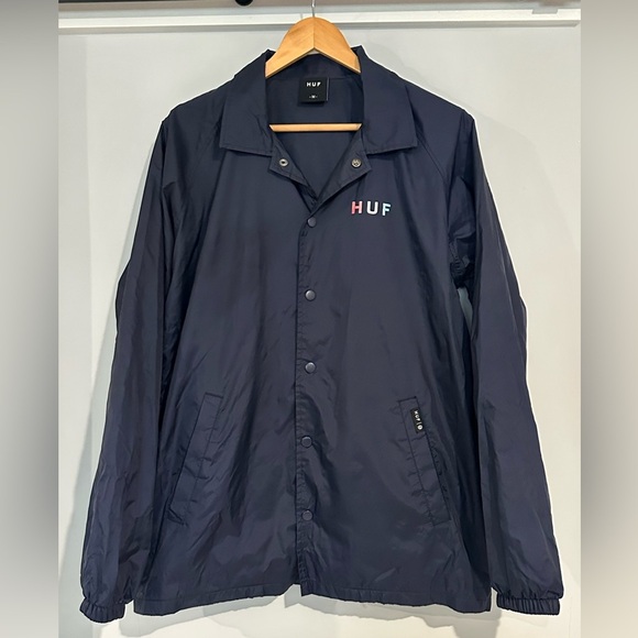 HUF Men's Navy Jacket Medium - Picture 1 of 9